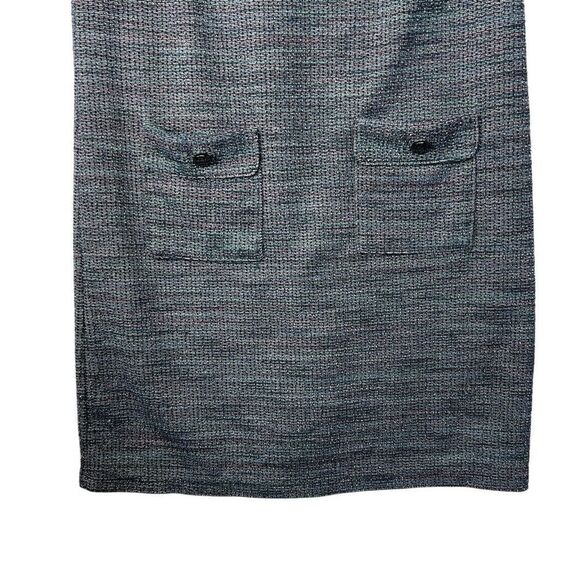 Metallic Tweed Fringe Pocket Mini Dress 10 T - Picture 5 of 16